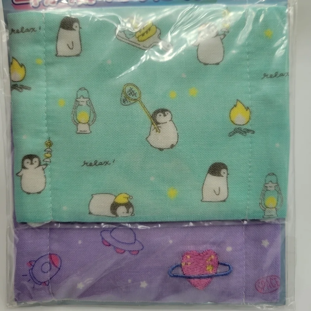 Penguin & spaceships Reusable Face Masks Kids